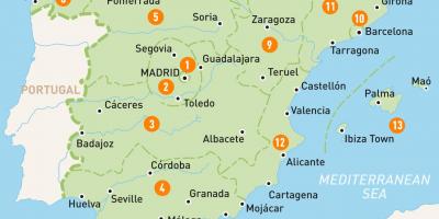Карта на Мадрид област
