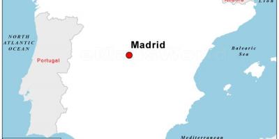 Мапа на главниот град на Шпанија