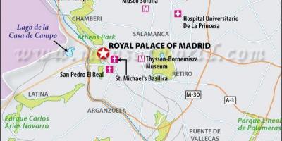 Карта на реал Мадрид локација