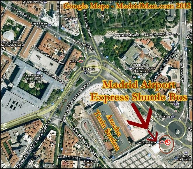 puerta де atocha железничката станица мапа