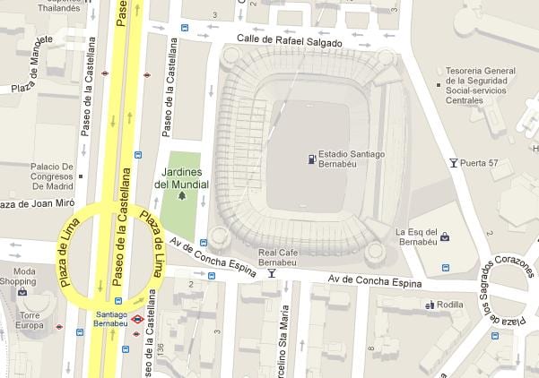 bernabeu мапа
