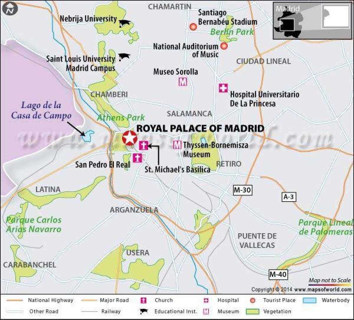 карта на реал Мадрид локација