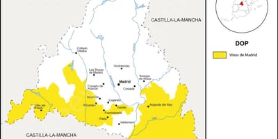 Карта на регионот Мадрид