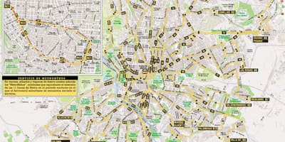 Автобус правци Мадрид мапа