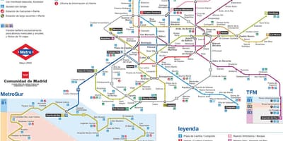Мадрид метро станица на мапа