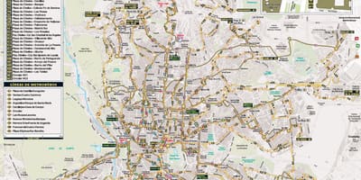 Карта на Мадрид ноќ автобус 