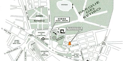 Мапата atocha станица Мадрид