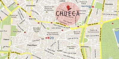 Мадрид chueca мапа