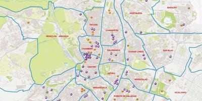 Barrio salamanca Мадрид мапа