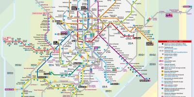 Карта на Мадрид трамвај