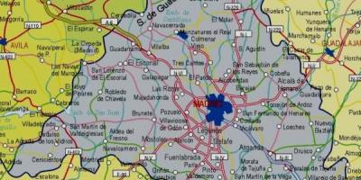 Мапа на Мадрид